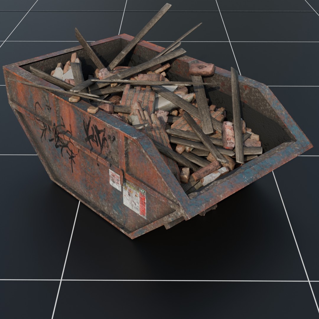 Dumpster With Debris_V1